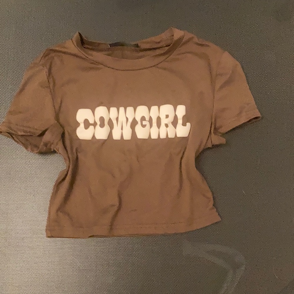 SHEIN cowgirl cropped top